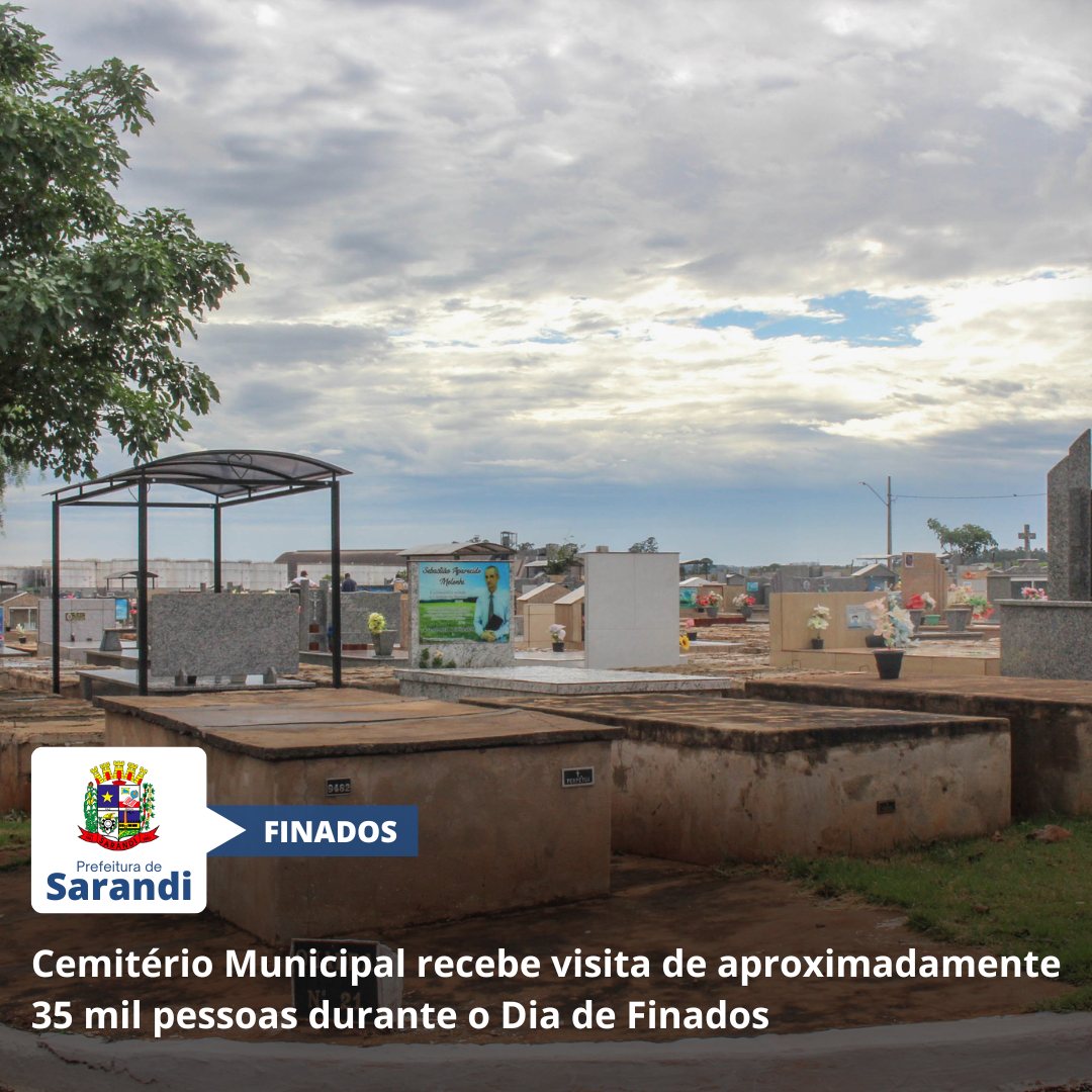 Cemitério Municipal recebe a visita de aproximadamente 35 mil pessoas durante o Dia de Finados
